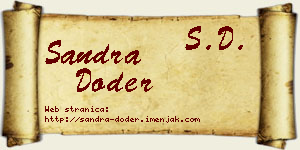 Sandra Doder vizit kartica